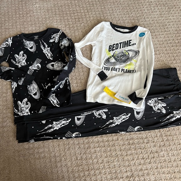 New Carters Glow in the Dark Bedtime You can’t planet pjs - Picture 11 of 12